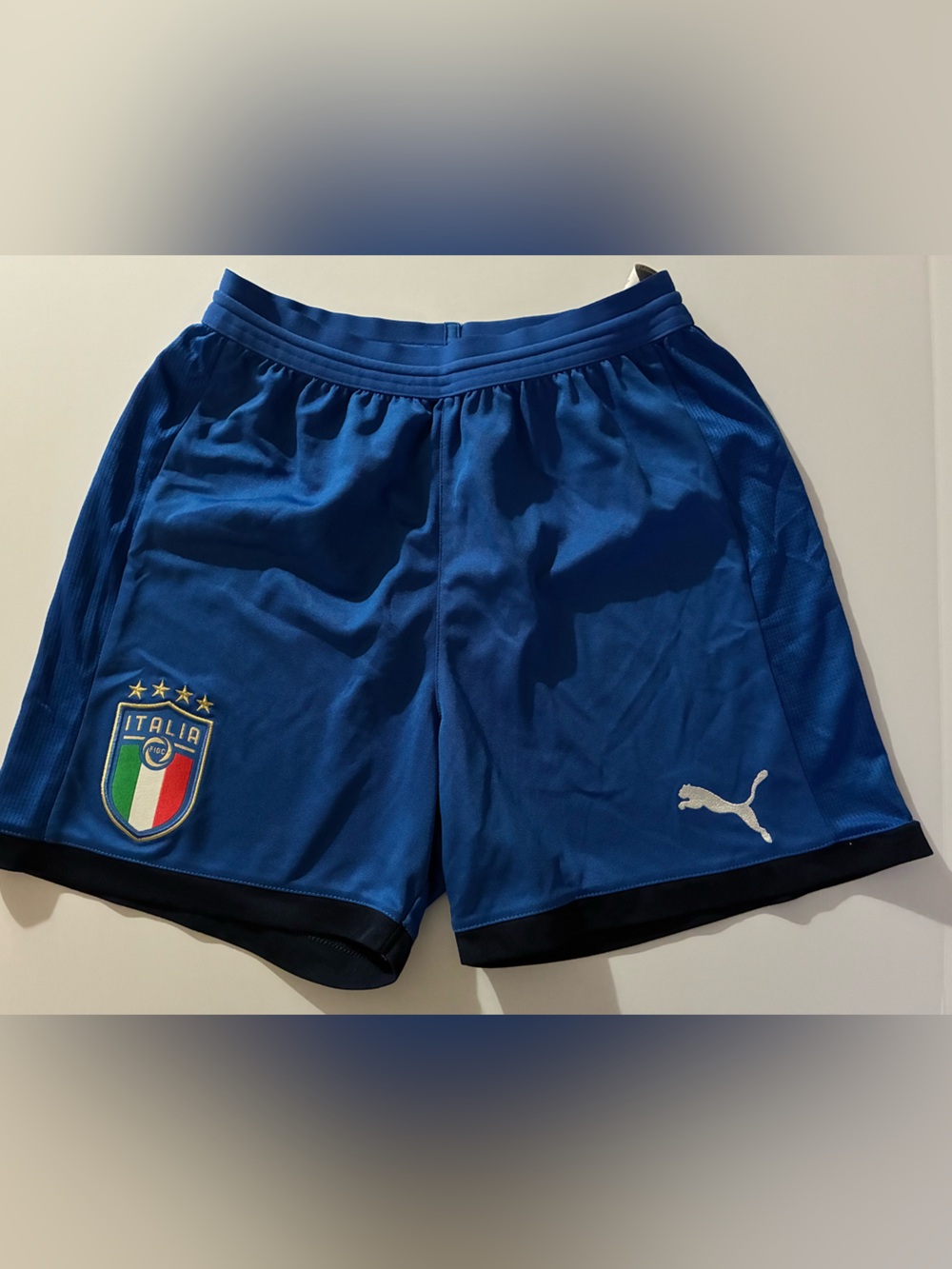 Puma  Italia Royal Blue Athletic Shorts Size XL (14)